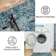 Wonnitar Washable Vintage 2x3 Rug Runner for Hallways Non-Slip, Traditional Non-Shedding Entryway Mat Soft Carpet for Bathroom Foyer Bedroom