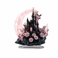 thumbnail image 1 of Halloween Acrylic Castle Ornament 2D Black Silhouette Sculpture for Home Living Room Tabletop Decorations Party Festival Gift, 1 of 3