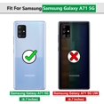 thumbnail image 2 of Samsung Galaxy A71 5G Case (Not Fit Galaxy A71 4G) with HD Screen Protector, Dual Guard Protection Series Case with Portable Magnetic Ring Stand for Samsung A71 5G (Black Military Case), 2 of 15