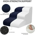 thumbnail image 5 of 3 Tiers Dog Stairs and Ramp for Small Dogs, Non-Slip Pet Stairs for Beds Or Couches, Pet Steps for Injured Dogs, Elderly Pets, Small Cats, Easy to Walk, 5 of 7