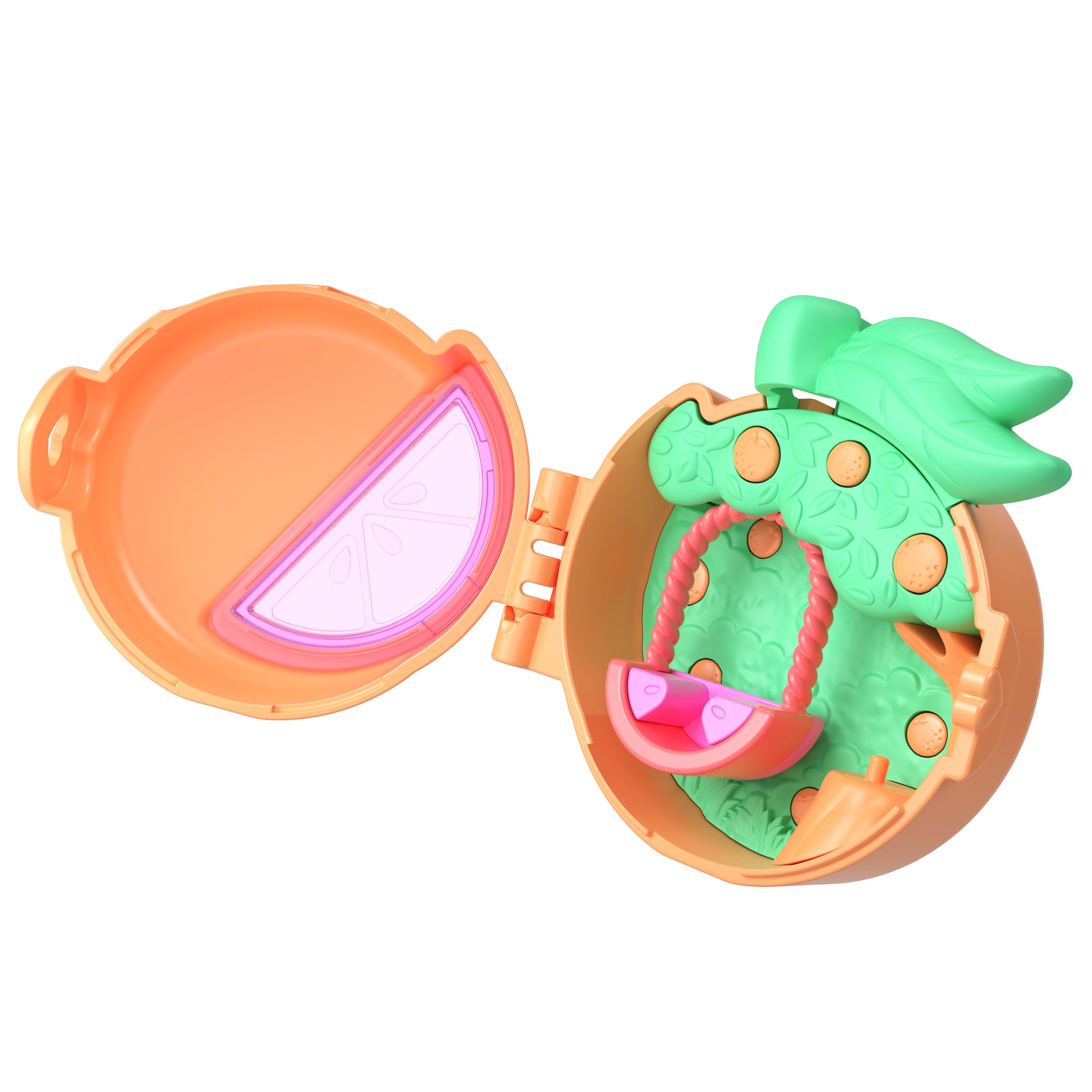 Polly Pocket Doll & Micro Compact, Keychain and Sticker Sheet, Pet Accessory, Travel Toys