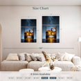 thumbnail image 3 of Elephant Stock Cool Whiskey Wall Art - Vertical Multi Panel Canvas - Dining Room Wall Decor - Food And Drink Multi Panel - Blue And Brown Decor - 36" x 57", 3 of 4