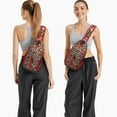 thumbnail image 6 of Sling Backpack,Brown Christmas Dessert Pattern Crossbody Bag with Water Bottle Holder,Waterproof Sling Bag for Men/Women with Chest Phone Holder for Hiking,Travel, 6 of 6