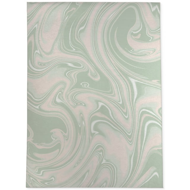 Hermosa Swirl Green Area Rug by Kavka Designs