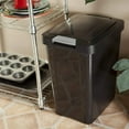 thumbnail image 5 of Sterilite 10439004 7.5 Gallon TouchTop Wastebasket with Titanium Latch, Black, 5 of 5