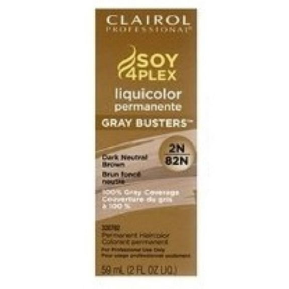 Clairol Professional Liquicolor 2N/82N Dark Neutral Brown, 2 oz (Pack of 6)