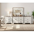 thumbnail image 2 of WAMPAT 3 Pcs Bedroom Sets, 6 Drawer Dresser and 3 Drawer Dresser Set of 2 for Bedroom,Living room,White, 2 of 10