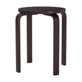 thumbnail image 4 of Juego de 4 taburetes apilables de madera curvada COSTWAY, 46 cm de altura, 4 of 9