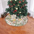 thumbnail image 2 of FMSHPON Summer Daisy Flower Xmas Christmas Tree Skirt Stand Mat for Holiday Party Decoration Indoor Outdoor 36 inches, 2 of 3