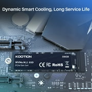 KOOTION 256GB NVMe M.2 Internal Solid State Drive up to 2500MB/s PCle 3.0 TLC NVMe M.2 2280 SSD
