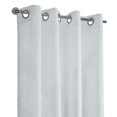 thumbnail image 3 of Loft Living Banan Transparent panneau de rideau à œillets 52 x 84 in Blanc, 3 of 7