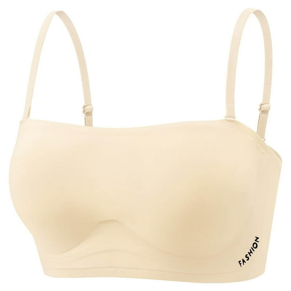 Fengactive Womens Wireless Seamless Bras No Underwire Square Neck Push Up Bras Full Coverage Adjustable Supportive Bra