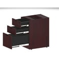 thumbnail image 7 of Boss Office Products 71" Reception L-Shape Desk with File Pedestal in Mocha, 7 of 7