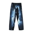 thumbnail image 5 of Daiia Night Scene of Wolves Men's Sleep Pant with Pockets and Drawstring,Pajama Pants-X-Large, 5 of 9