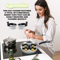 thumbnail image 2 of Sartén para escalfar huevos Eggssentials, antiadherente, acero inoxidable, 75 ml, 2 of 7