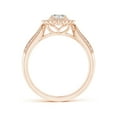 thumbnail image 2 of ANGARA Natural Diamond Floral Halo Engagement Ring in 14K Rose Gold for Women (Size-5mm| Color-I-J| Clarity-I1-I2) | April Birthstone, Anniversary, Jewelry Gift for Women | Natural Diamond Ring, 2 of 10
