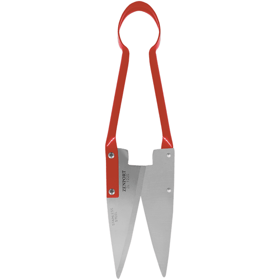 Zenport ZL122S Heavy Duty Onion and Sheep Shears, 5.5 Inch Stainless Steel Blades, Red - 10 Pack