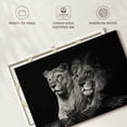 thumbnail image 6 of Elephant Stock Lion And Lioness Mates Wall Art - Horizontal Canvas Wall Art - Living Room Wall Decor - Animal Canvas - Black And Gray Decor - 36" x 24", 6 of 8