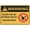 Warning Sign 4, variant on Caution Do Not Touch Hot Tin Sign 12 x 8 Inches - Great for Garden, Yard Wall Decor, Indoor Outdoor Kitchen, Grill, Workshop, Hot Surface Safety