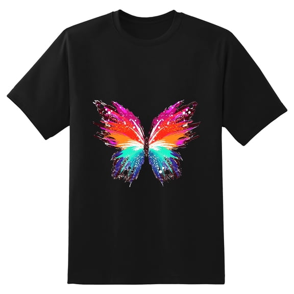 Men's Graphic TeeButterfly Letter Print T-Shirts Round Neck Short Sleeves Sizes XS-5XL Summer Daily Casual Tops