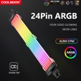 thumbnail image 3 of COOLMOON Light Strip 8Pin / 24Pin ARGB Glow Neon Cord 5V Sync Accesorios de computadora, 3 of 9
