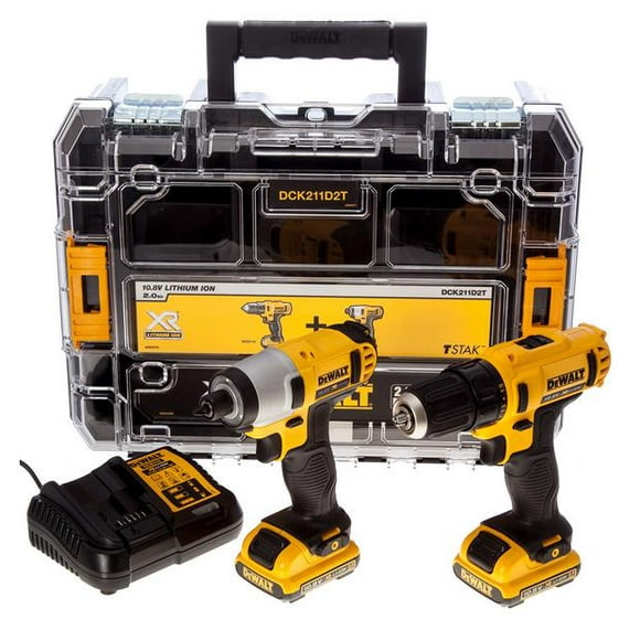 DEWALT ZESTAW COMBO 10,8V DCK211D2T (DCD710+DCF815) 2x2,0Ah TSTAK V