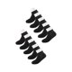 thumbnail image 2 of INSPIRE CHIC Calcetines de tobillo bajos de 10 pares para mujer, con pu?os elásticos y transpirables, peque?os, negros, 2 of 6