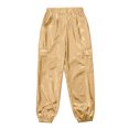 thumbnail image 4 of iiniim Kids Girls Metallic Harem Pants Hip Hop Jazz Street Dance Trousers Athletic Sweatpants Gold 6, 4 of 7