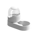 thumbnail image 3 of 2L Pet Cat Automatic Feeder Large Capacity Puppy Kitten Drinking Fountain PP Dog Food Bowl Water Dispenser Storage Container (Drinking white), 3 of 7