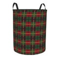 thumbnail image 2 of LNWH Laundry Basket, Retro Christmas Tattoo Pattern Foldable Laundry Hamper with Handles Waterproof, Small Size, 2 of 8