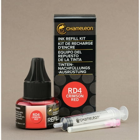 Dye Based Ink Refill - Chameleon Color Tones Ink Refill Kit, Crimson Red RD4 25ml