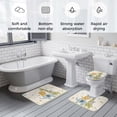 Cute Animal Bathroom Rugs Set Elephant Giraffe Lion Owl Cartoon Non ...