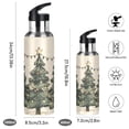 thumbnail image 2 of Yayeee 20oz Insulated Water Bottle Double Wall Stainless Steel with Flip Straw Lid, Christmas Stars, 2 of 7