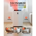 thumbnail image 2 of VEVOR Portable Air Conditioner and Heater Combo, 14000 BTU (9800 BTU SACC) 5-in-1 Standing Cooling Ac Unit, LED Touch Panel & Remote Control, 24h Timer, 2 of 9