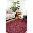 thumbnail image 2 of Kinesma Red Medallion Polyester Area Rugs for Living Room Washable Rugs Boho Moroccan Area Rug Soft Geometric Bohemian Distressed Indoor Rug for Bedroom Dining Room Office Foldable Nonslip Rug, 2 of 9