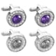 thumbnail image 2 of Round Tuxedo Buttons Mens Suit Accessories Clothes Jewelry Accessory White Size1.77X1.77X1.00CM 2Pairs, 2 of 5