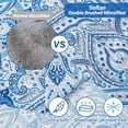 thumbnail image 3 of Twin Size Sheet Set Paisley Printed Bed Sheets for Single Bed Piece Microfiber Fitted Sheet with ” Deep Pocket & Straps Patterned Bedding Sheets & Pillowcase Set, 3 of 9
