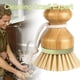 thumbnail image 2 of Cepillo de bambú para platos, cepillo de madera, cepillo de bambú, cepillo para platos, cepillo de palma, fregador de platos adecuado para lavar platos (verde), 2 of 5