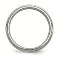 thumbnail image 2 of Titanium 14k Gold Inlay 8mm Ridged Edge Ring Man Wedding Precious Metal   For Dad Mens  For Him, 2 of 10