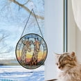 thumbnail image 5 of Hanging Stained Glass for Windows Giraffes - Stained Glass for Windows Giraffes, Festival Gift Ornament, Year-Round Decorative Piece, Home Wall & Window Art, 5 of 6