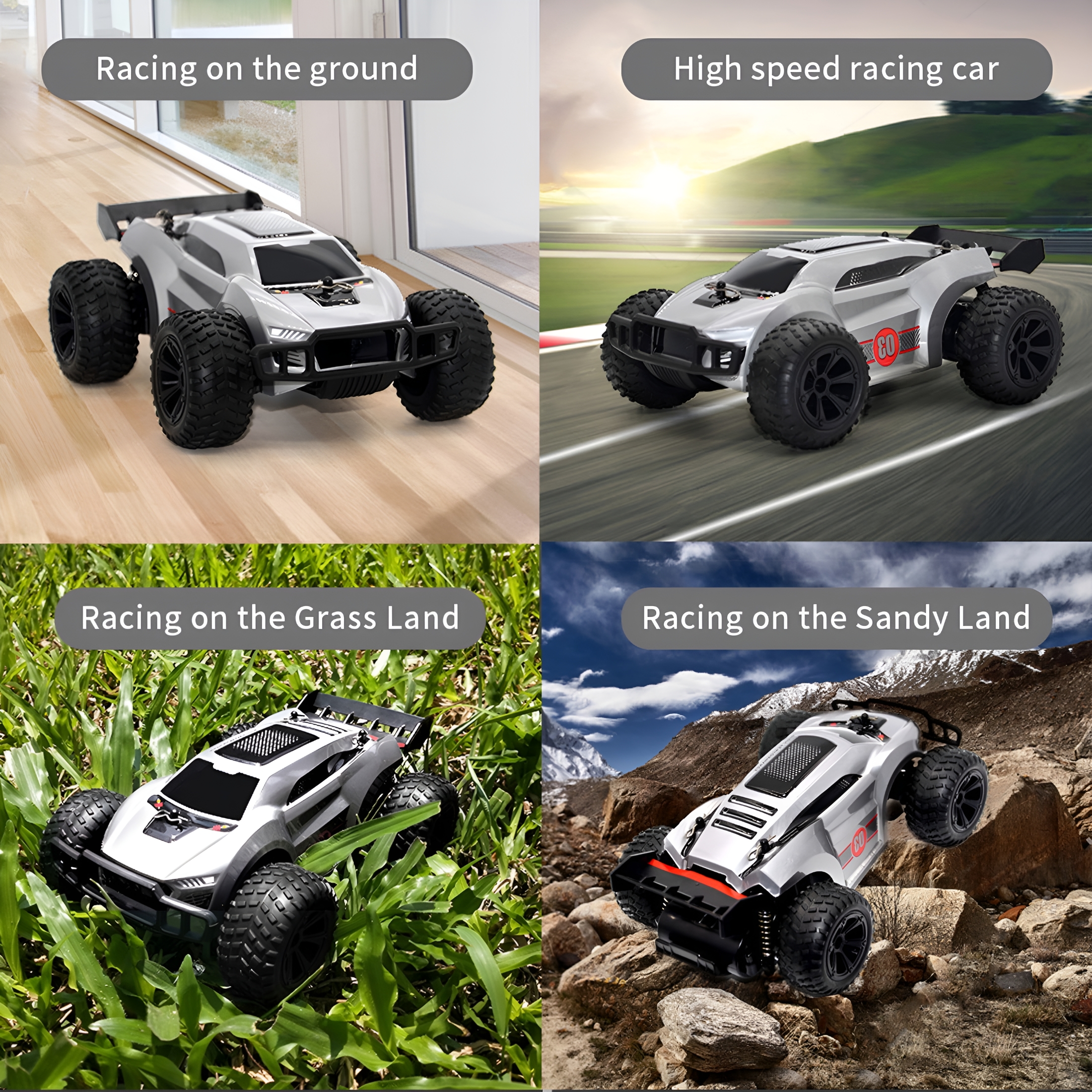 BESTSKY Remote Control Car - 2.4GHz High Speed Rc Cars,Offroad Hobby Rc Racing Car Led Fast And The Furious Cars 1 24 Scale