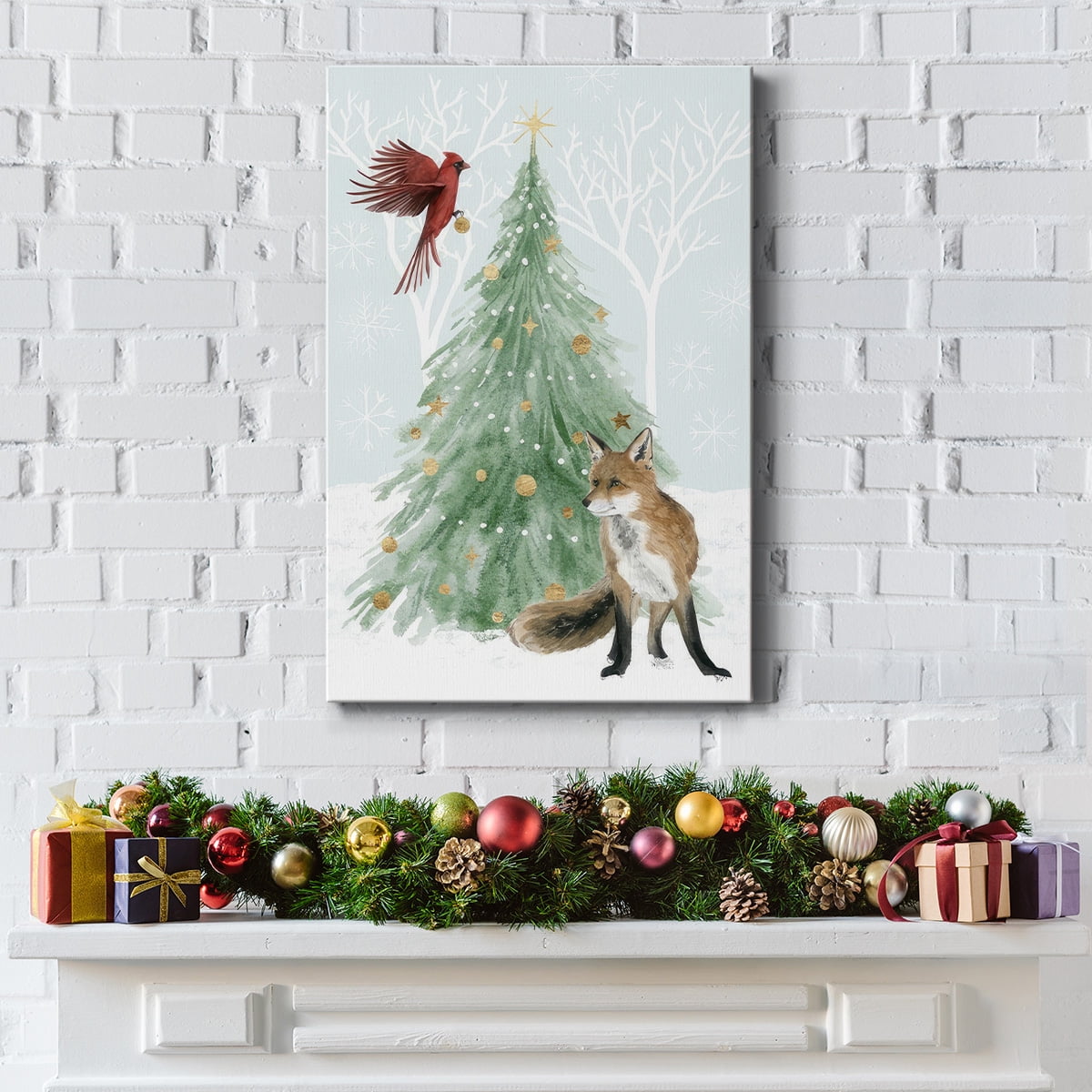 Christmas in the Forest Collection B- Gallery Wrapped Canvas