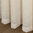 thumbnail image 3 of Set 2 Panels Rod Pocket Translucent Light Filtering Faux Linen Textured Solid Privacy Window Curtains, Beige, 63" Long, 3 of 4