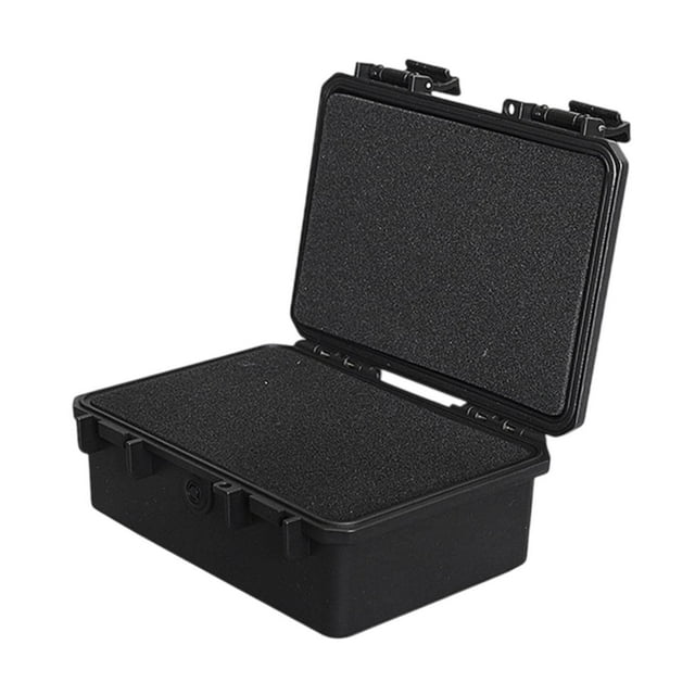 Caja de herramientas de caja dura impermeable anti -impacto con la caja de almacenamiento de inserción de espuma protectora para reparaciones de