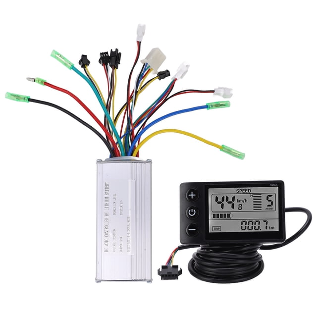 Kit de controlador sin escobillas para bicicleta eléctrica, scooter, 36/48 V, 500/750 W, con pantalla LCD 866 y tubo 22A9