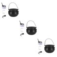 thumbnail image 4 of Decodeary Halloween Mist Maker With Changing LED Light Add Ambience To Party Easy To Halloween Witch Cauldrons silver EU Plug 3Set, 4 of 6
