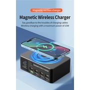 Wireless Charging Stand with Cable and Charger Magnetic,wireless fast charging base, multifunctional interface charger