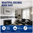 thumbnail image 2 of 48-pack Styro Pro Polystyrene Ceiling Tiles to Cover Popcorn Ceiling, 129 sq.ft.coverage, 2 of 9