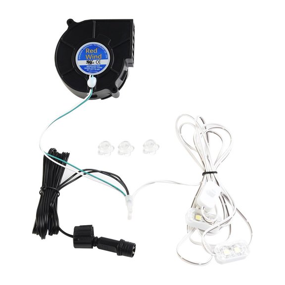 Ana 1 Set 12V 0.5A Replacement Fan Blower Motor With 3 Light String, Power Adapter For Garden Yard Inflatable DecorHome Decor