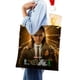 thumbnail image 4 of Loki Bolso de tela con estampado de lienzo para mujer, bolsa de compras reutilizable y estética, con cremallera interior, regalo para mujer, 35 × 40 cm., 4 of 6